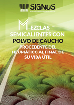 Mezclas semicalientes con polvo de caucho procedente del neumático al final de su vida útil